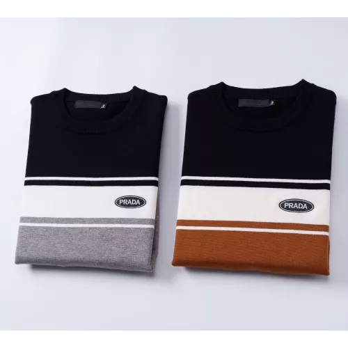 Replica Prada Sweaters Long Sleeved For Men #1376679 $45.00 USD for Wholesale