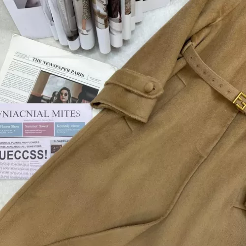 Replica Fendi Coat Long Sleeved For Women #1376682 $409.92 USD for Wholesale