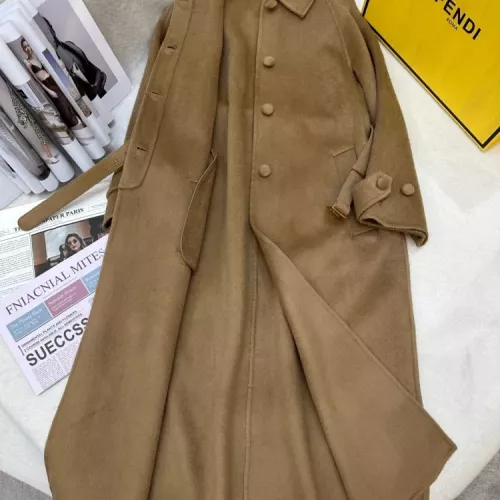 Replica Fendi Coat Long Sleeved For Women #1376682 $409.92 USD for Wholesale