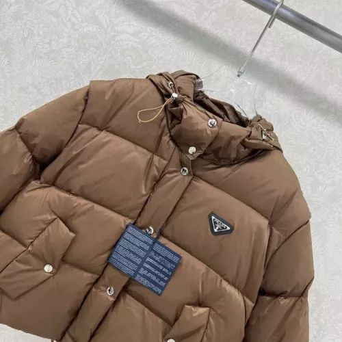 Replica Prada Down Feather Coat Long Sleeved For Women #1376684 $170.00 USD for Wholesale