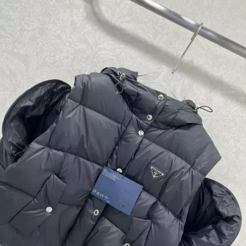 Replica Prada Down Feather Coat Long Sleeved For Women #1376685 $170.00 USD for Wholesale