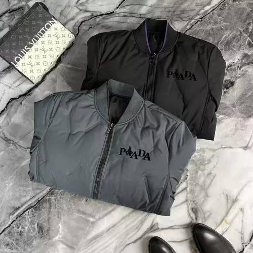 Replica Prada Down Feather Coat Long Sleeved For Men #1376741 $115.00 USD for Wholesale