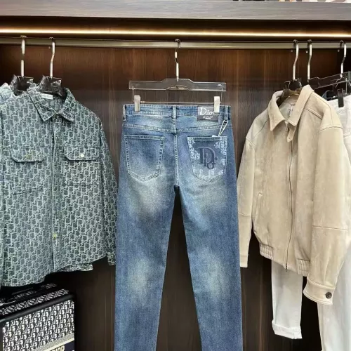 Replica Christian Dior Jeans For Men #1376817 $48.00 USD for Wholesale