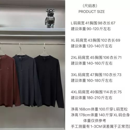 Replica Ralph Lauren Polo Sweaters Long Sleeved For Men #1377223 $60.00 USD for Wholesale