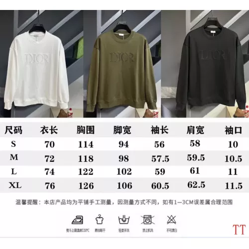 Replica Christian Dior Hoodies Long Sleeved For Unisex #1377411 $60.00 USD for Wholesale