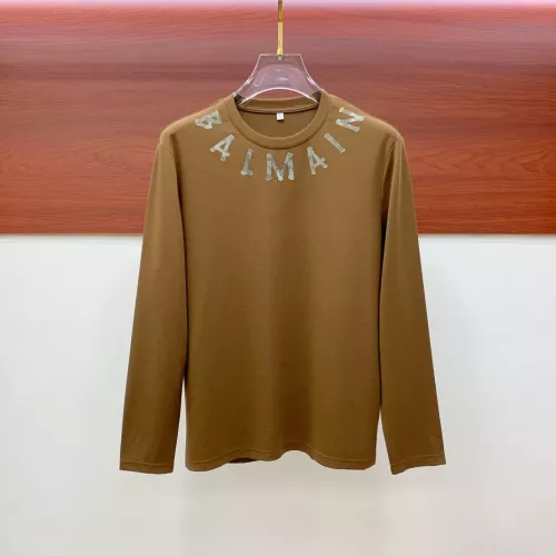 Cheap Balmain T-Shirts Long Sleeved For Men #1377480, $$72.00 USD On Balmain T-Shirts