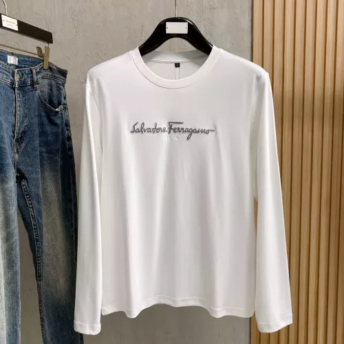 Cheap Salvatore Ferragamo T-Shirts Long Sleeved For Men #1377492, $$76.00 USD On Salvatore Ferragamo T-Shirts
