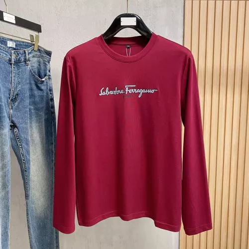 Cheap Salvatore Ferragamo T-Shirts Long Sleeved For Men #1377493, $$76.00 USD On Salvatore Ferragamo T-Shirts