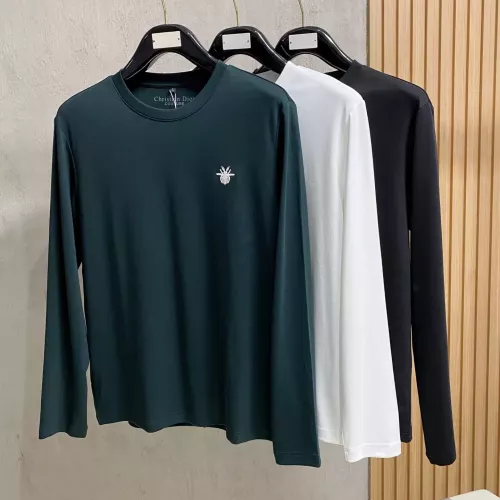 Replica Christian Dior T-Shirts Long Sleeved For Men #1377499 $76.00 USD for Wholesale