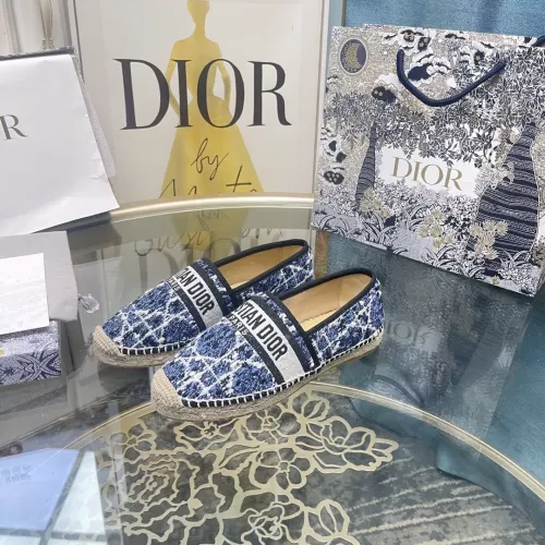 Replica Christian Dior Flat Shoes For Women #1377883 $85.00 USD for Wholesale