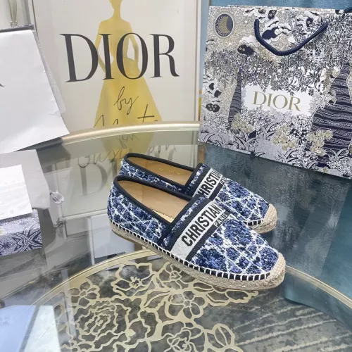 Replica Christian Dior Flat Shoes For Women #1377883 $85.00 USD for Wholesale