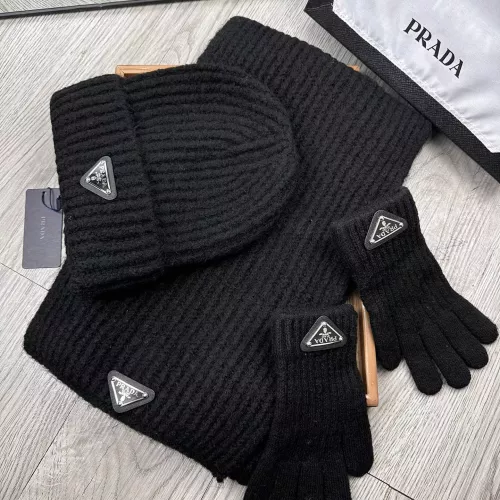 Replica Prada Hat and Scarf and Glove Set #1378250 $48.00 USD for Wholesale
