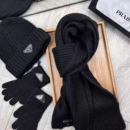 Replica Prada Hat and Scarf and Glove Set #1378250 $48.00 USD for Wholesale