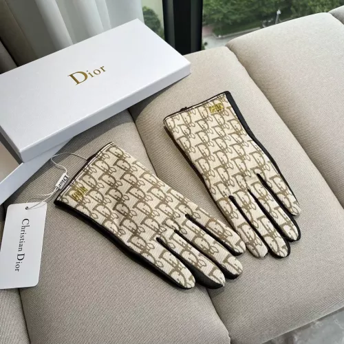 Replica Christian Dior Gloves For Women #1379139 $64.00 USD for Wholesale