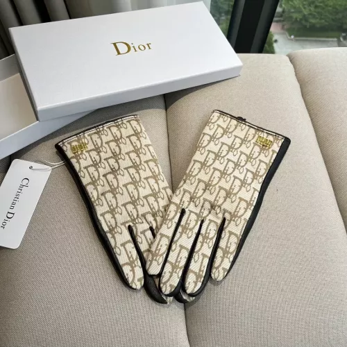 Replica Christian Dior Gloves For Women #1379139 $64.00 USD for Wholesale