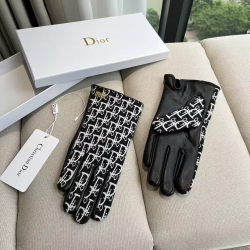 Replica Christian Dior Gloves For Women #1379140 $64.00 USD for Wholesale