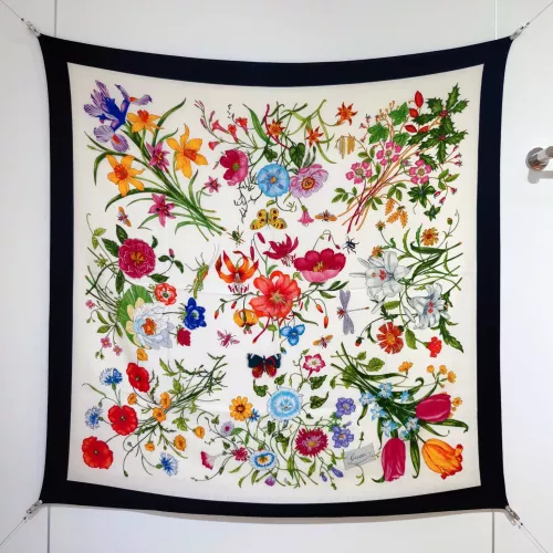 Cheap Gucci Silk Squares #1379380, $$85.00 USD On Gucci Scarf
