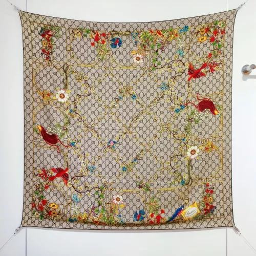 Cheap Gucci Silk Squares #1379381, $$85.00 USD On Gucci Scarf