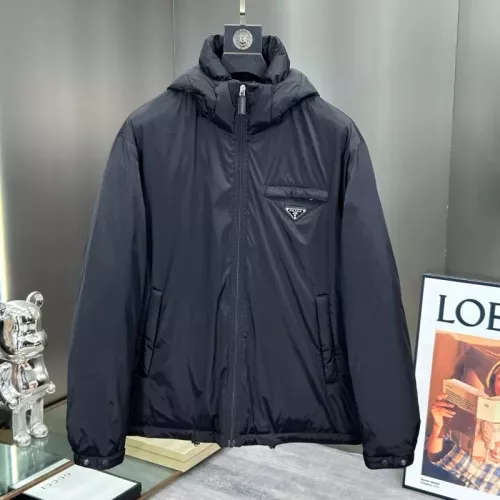 Cheap Prada Down Feather Coat Long Sleeved For Men #1379707, $$195.00 USD On Prada Down Feather Coat