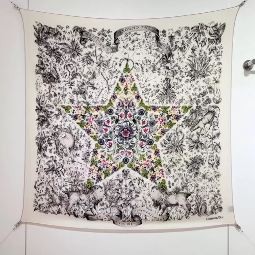 Cheap Christian Dior Silk Squares #1379769, $$85.00 USD On Christian Dior Scarf