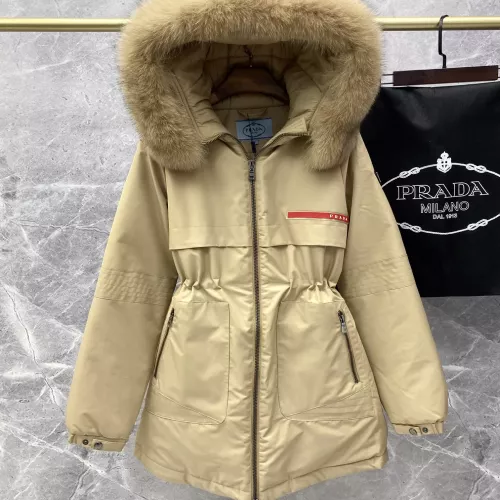 Cheap Prada Down Feather Coat Long Sleeved For Women #1380224, $$247.93 USD On Prada Down Feather Coat