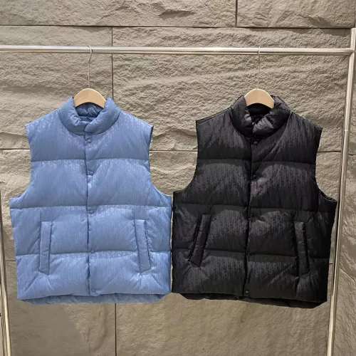 Replica Christian Dior Down Feather Coat Sleeveless For Unisex #1380240 $170.00 USD for Wholesale