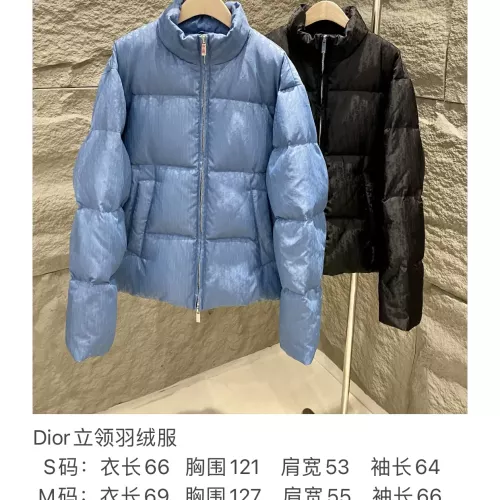Replica Christian Dior Down Feather Coat Long Sleeved For Unisex #1380244 $215.00 USD for Wholesale