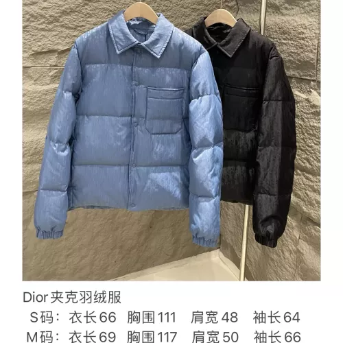 Replica Christian Dior Down Feather Coat Long Sleeved For Unisex #1380250 $225.00 USD for Wholesale