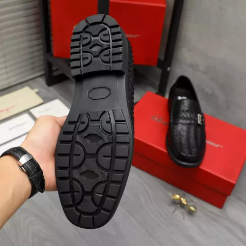 Replica Salvatore Ferragamo Leather Shoes For Men #1380545 $98.00 USD for Wholesale