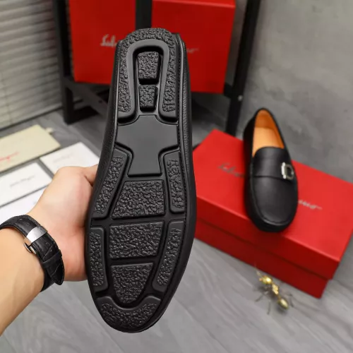 Replica Salvatore Ferragamo Leather Shoes For Men #1380552 $76.00 USD for Wholesale