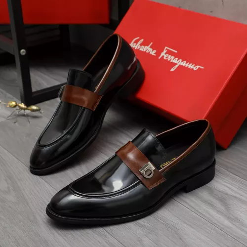 Cheap Salvatore Ferragamo Leather Shoes For Men #1380556, $$88.00 USD On Salvatore Ferragamo Leather Shoes