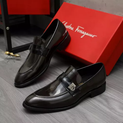 Cheap Salvatore Ferragamo Leather Shoes For Men #1380557, $$88.00 USD On Salvatore Ferragamo Leather Shoes