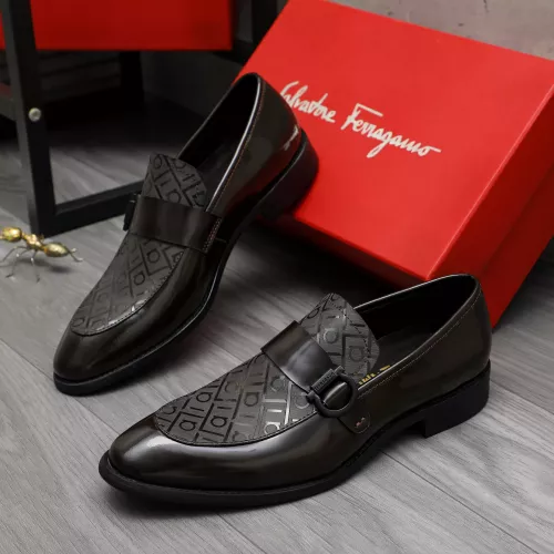 Cheap Salvatore Ferragamo Leather Shoes For Men #1380559, $$88.00 USD On Salvatore Ferragamo Leather Shoes