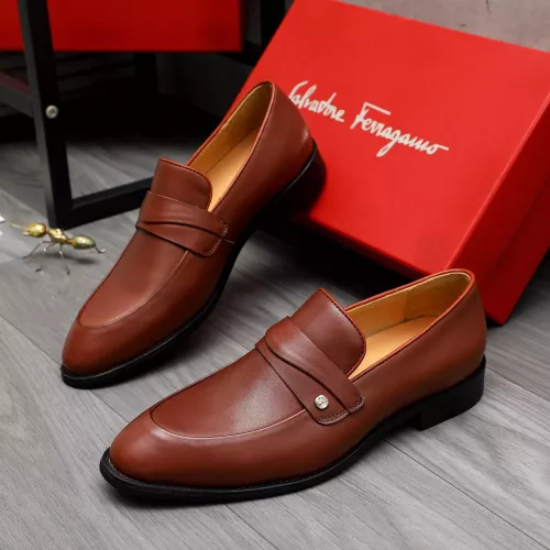 Cheap Salvatore Ferragamo Leather Shoes For Men #1380562, $$88.00 USD On Salvatore Ferragamo Leather Shoes
