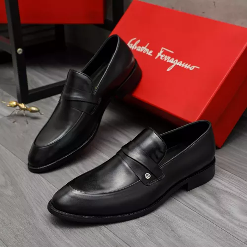 Cheap Salvatore Ferragamo Leather Shoes For Men #1380563, $$88.00 USD On Salvatore Ferragamo Leather Shoes