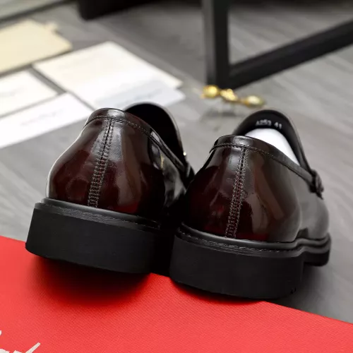 Replica Salvatore Ferragamo Leather Shoes For Men #1380568 $96.00 USD for Wholesale