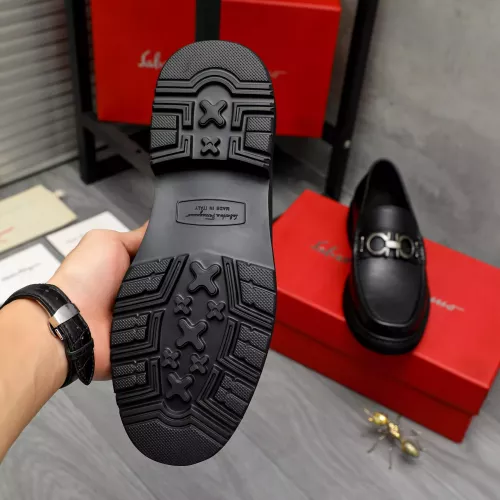 Replica Salvatore Ferragamo Leather Shoes For Men #1380571 $96.00 USD for Wholesale