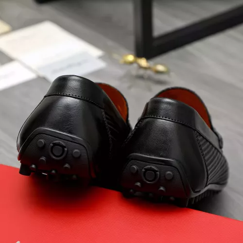 Replica Salvatore Ferragamo Leather Shoes For Men #1380573 $76.00 USD for Wholesale