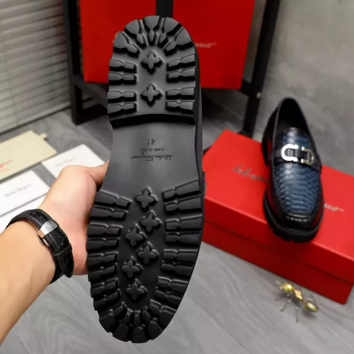 Replica Salvatore Ferragamo Leather Shoes For Men #1380578 $100.00 USD for Wholesale