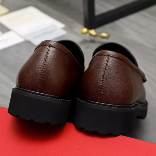 Replica Salvatore Ferragamo Leather Shoes For Men #1380579 $100.00 USD for Wholesale
