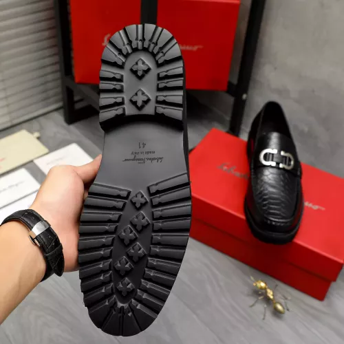 Replica Salvatore Ferragamo Leather Shoes For Men #1380594 $100.00 USD for Wholesale