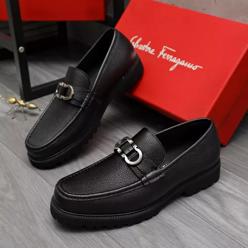 Cheap Salvatore Ferragamo Leather Shoes For Men #1380595, $$100.00 USD On Salvatore Ferragamo Leather Shoes