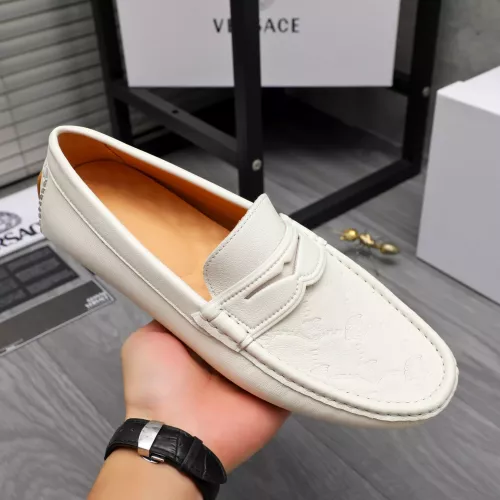 Replica Versace Leather Shoes For Men #1380601 $76.00 USD for Wholesale
