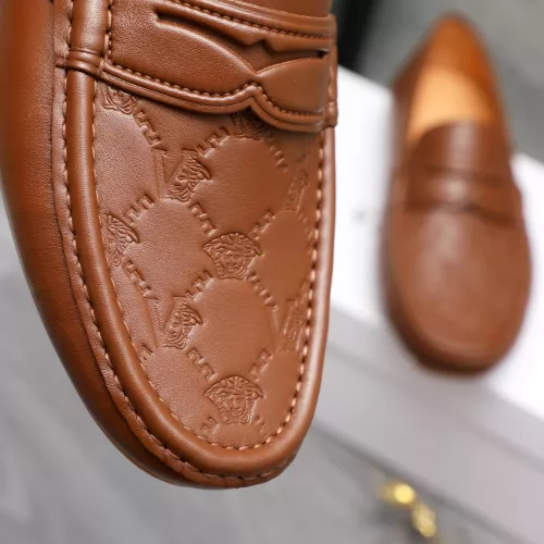 Replica Versace Leather Shoes For Men #1380602 $76.00 USD for Wholesale