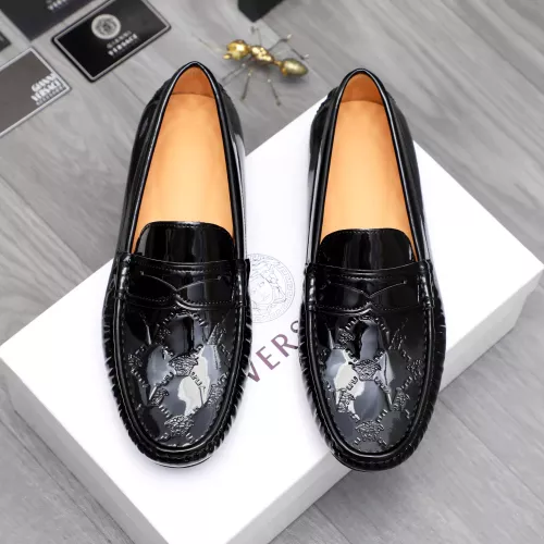 Replica Versace Leather Shoes For Men #1380604 $76.00 USD for Wholesale