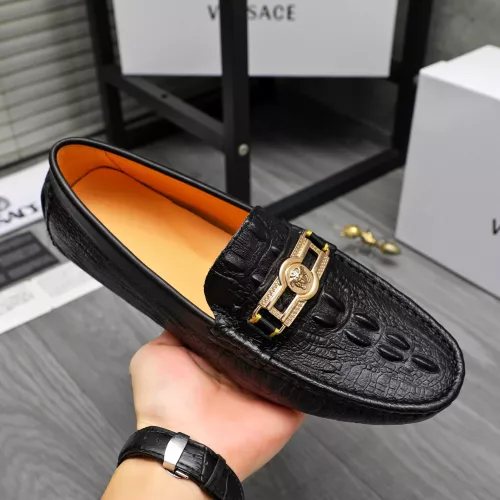 Replica Versace Leather Shoes For Men #1380607 $76.00 USD for Wholesale