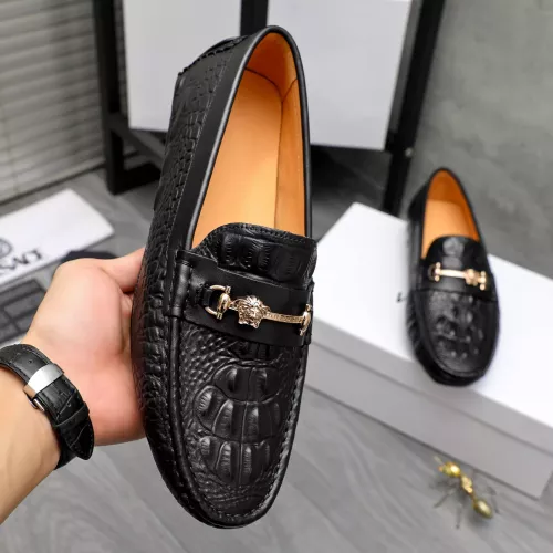 Replica Versace Leather Shoes For Men #1380608 $76.00 USD for Wholesale