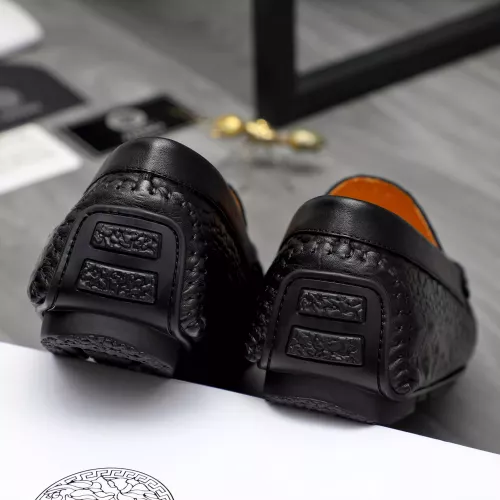 Replica Versace Leather Shoes For Men #1380608 $76.00 USD for Wholesale