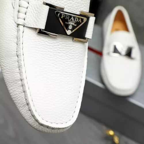 Replica Prada Leather Shoes For Men #1380618 $76.00 USD for Wholesale