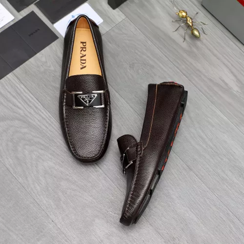 Replica Prada Leather Shoes For Men #1380620 $76.00 USD for Wholesale